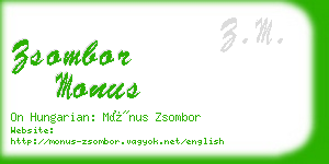 zsombor monus business card